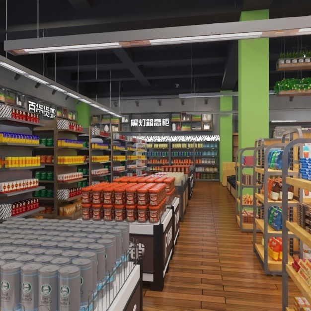 超市 便利店3D模型
